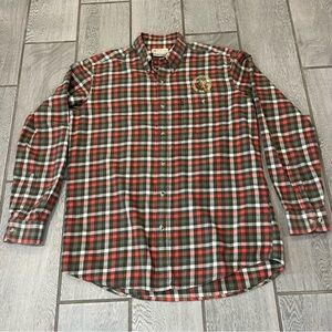 Beretta Men’s L Plaid Flannel Long Sleeve Button Down Shirt Joshua Creek Ranch